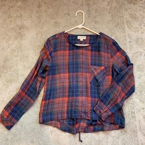 Cloth & Stone Super Soft Lace- Up back Top